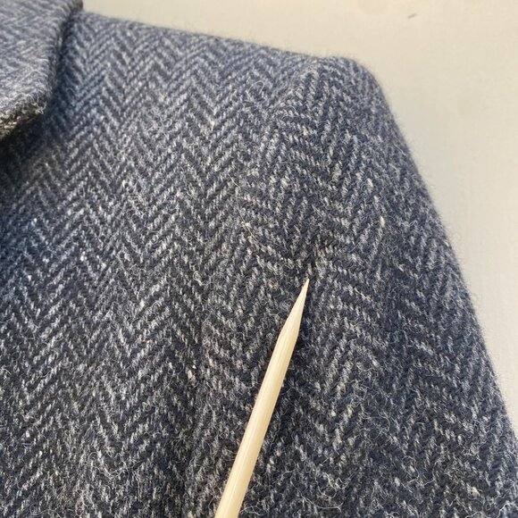 Ralph Lauren Jacket Blazer Wool Herringbone Gray - Picture 13 of 15